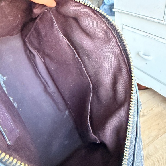 Coach Quilted Black Leather Satchel - Picture 11 of 14